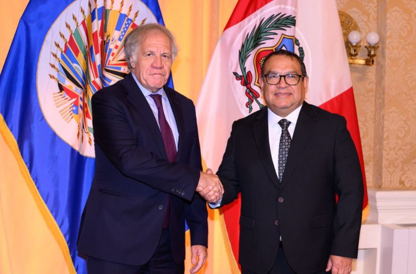  Alberto Otárola agradece a la OEA por respaldo al proceso democrático en el país