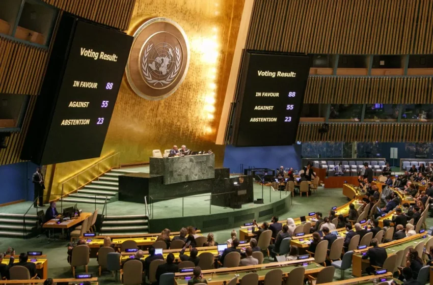  La Asamblea General de la ONU aprueba llamar al “cese de hostilidades” en Gaza pese a EE.UU.