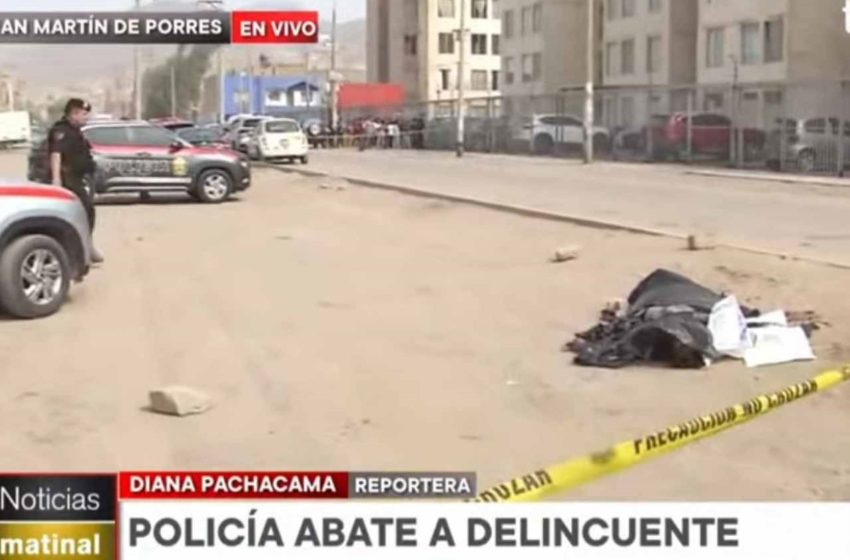  Policía abate a delincuente que iba a asaltarlo en San Martín de Porres