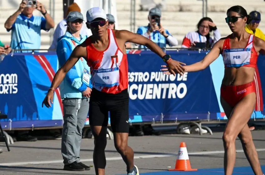  Kimberly García y César Rodríguez ganaron la medalla de plata en marcha de relevos mixtos en los Juegos Panamericanos