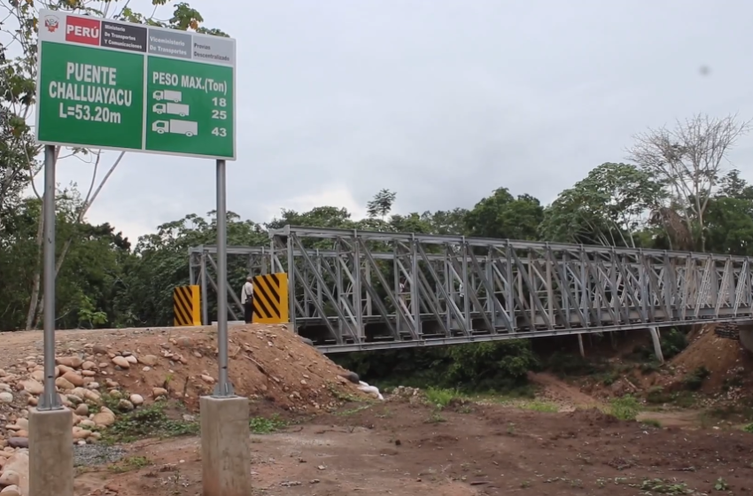  Se inauguró el Puente Challuayacu en el Distrito de Campanilla con la presencia de Autoridades locales, provinciales y pueblo en general.