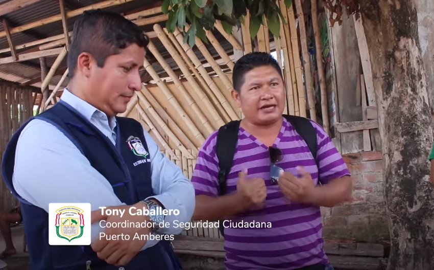  Alcalde Provincial de Mariscal Cáceres se reunió con los vecinos del Puerto Amberes para tratar asuntos a la Defensa Ribereña