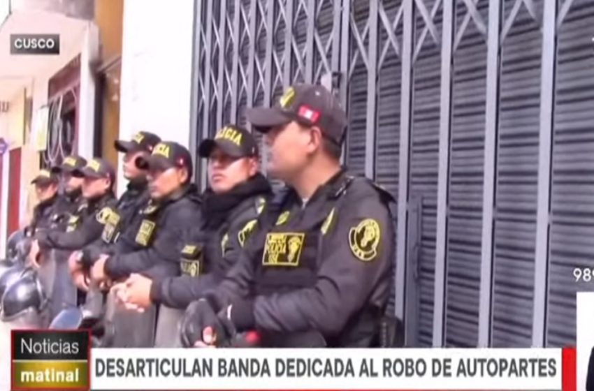  Golpe a la delincuencia: desbaratan organización criminal «Los magos del Cusco»