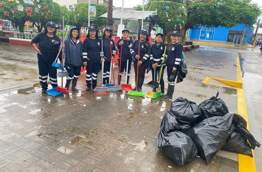  Personal de la Gerencia de Gestión y Desarrollo Ambiental realizó trabajos de Limpieza en Juanjuí desde tempranas horas de hoy