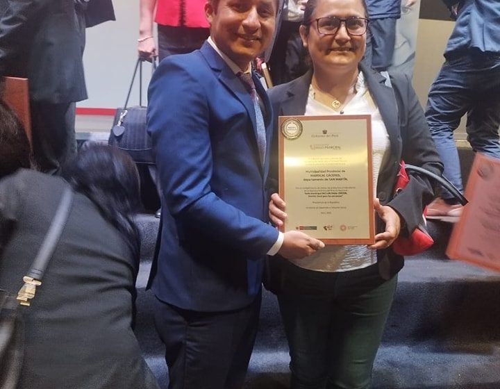  Municipalidad Provincial de Mariscal Cáceres recibió importante premiación del Sello Municipal