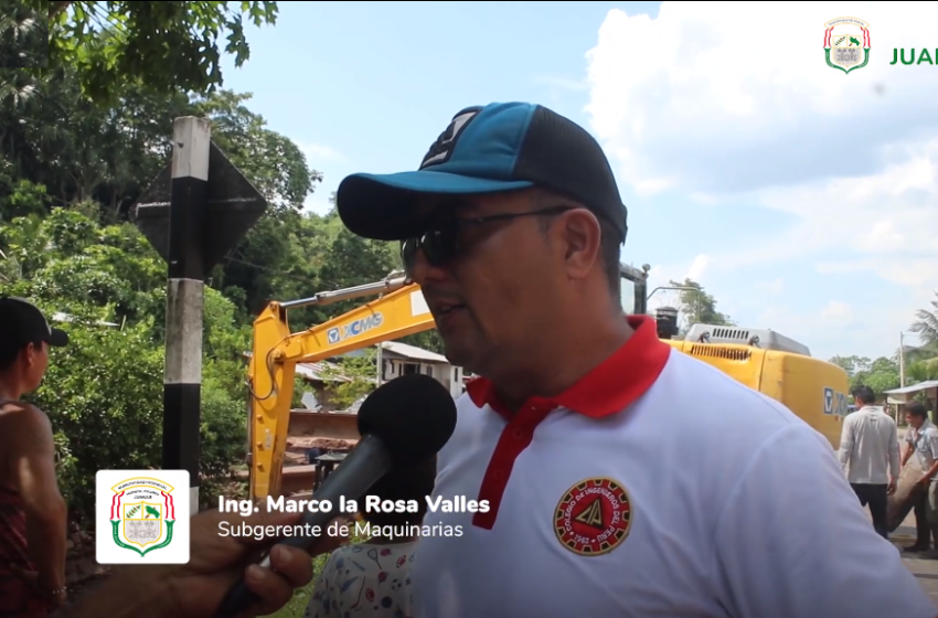  Municipalidad Provincial de Mariscal Cáceres inició trabajos de descolmatación en C.P. de Huinguillo