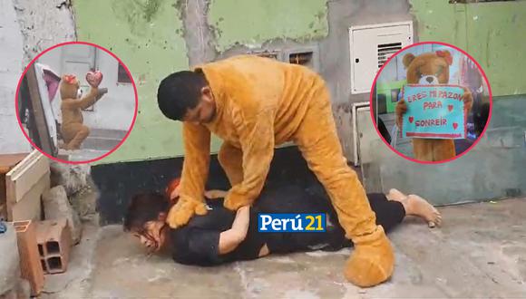  San Valentín: Policía disfrazado de tierno osito arresta a vendedora de droga