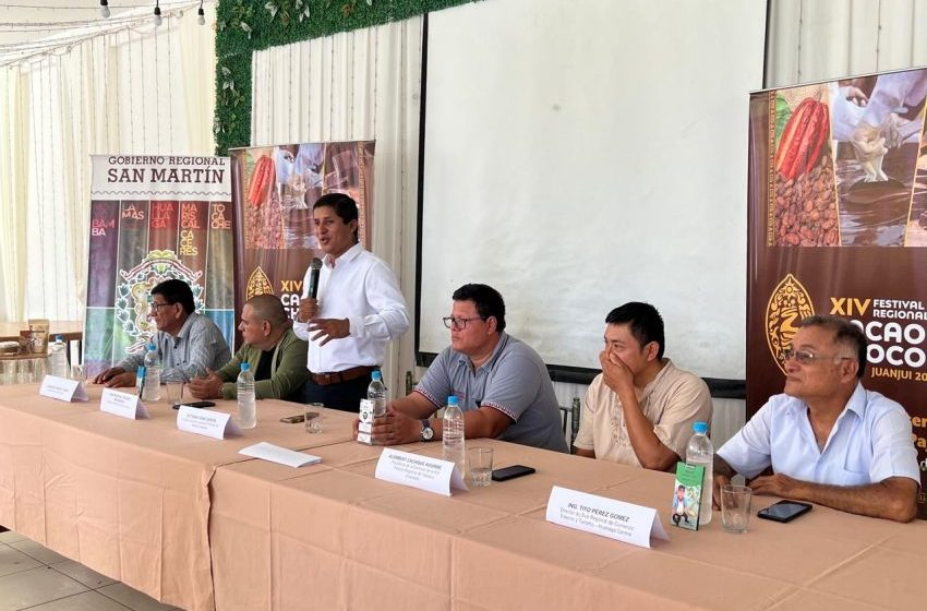  Alcalde de la Provincia de Mariscal Cáceres – Juanjuí celebra el lanzamiento del XIV Festival Regional del Cacao y el Chocolate