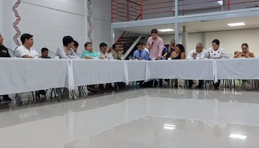  En reunión de autoridades el Alcalde de Mariscal Cáceres exige la pronta reparación del puente Tarata y medidas de seguridad