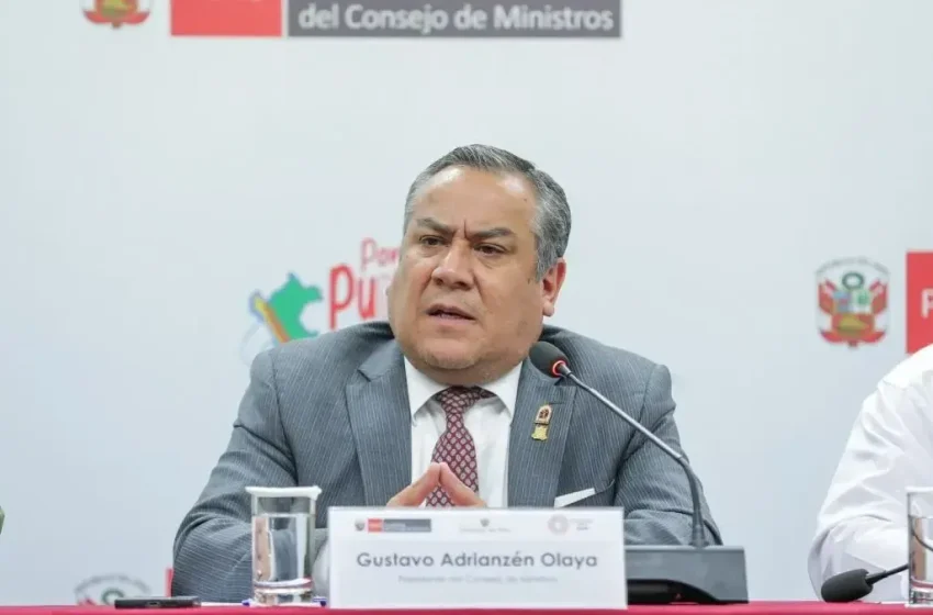  Presentan moción de interpelación contra el jefe del Gabinete, Gustavo Adrianzén