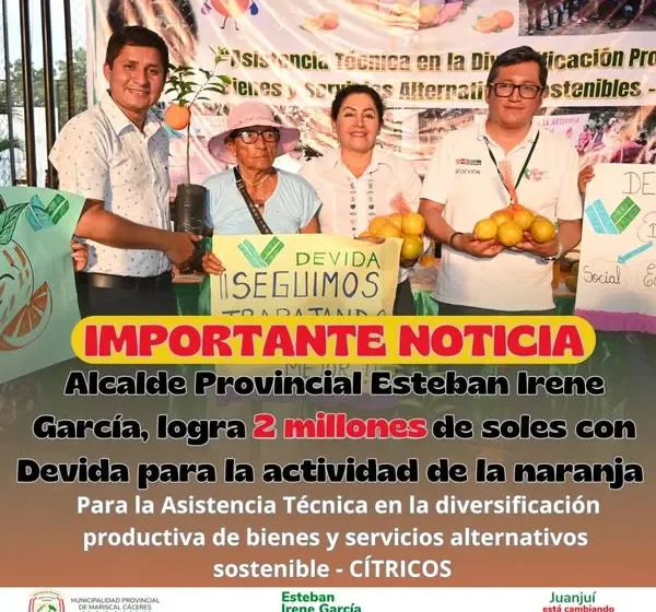  ¡Importante logro para la diversificación productiva en Mariscal Cáceres.