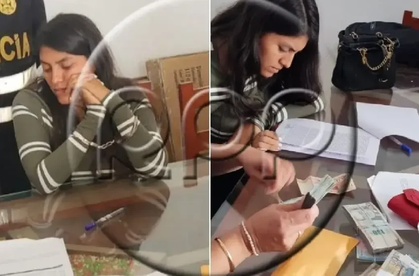  Trujillo: Policía detuvo a abogada vinculada a ‘Cuchillo’ y encontró 100 mil soles en su vivienda