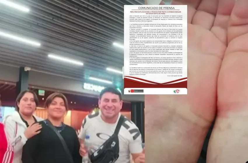  Perú pide explicaciones a Francia por retención y deportación de familia cajamarquina desde aeropuerto de París: “Se vulneró el derecho de defensa”