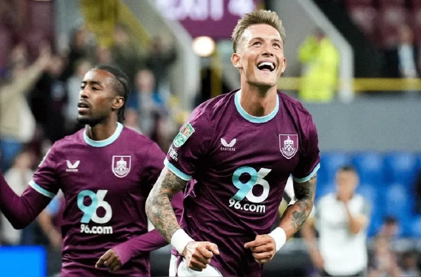  ¡Golazo en el último minuto! Oliver Sonne le dio la clasificación al Burnley en la EFL Cup