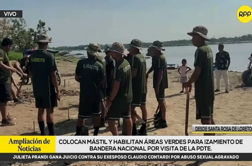  Santa Rosa de Loreto: ultiman preparativos para visita de la presidenta Dina Boluarte