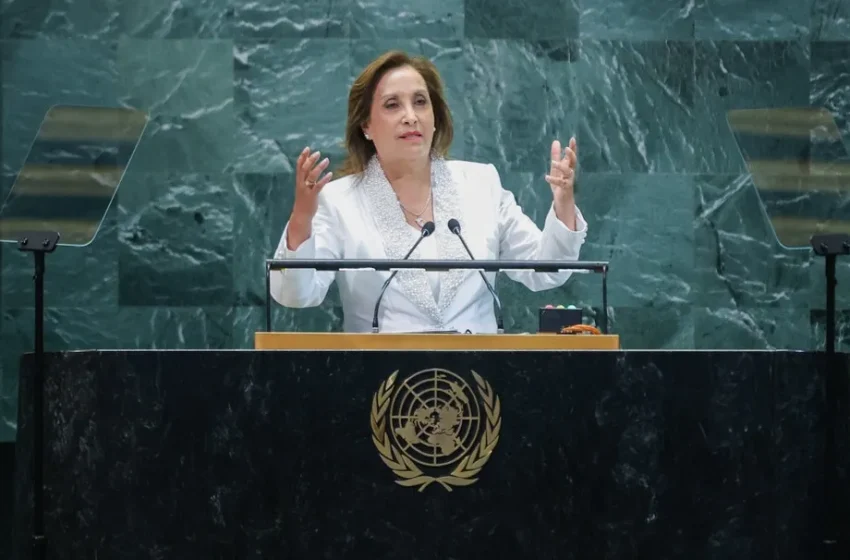  Boluarte en la ONU: Acusa «intervencionismo» en «asuntos internos» de países y defiende a militares «acusados de violar los DD.HH.»
