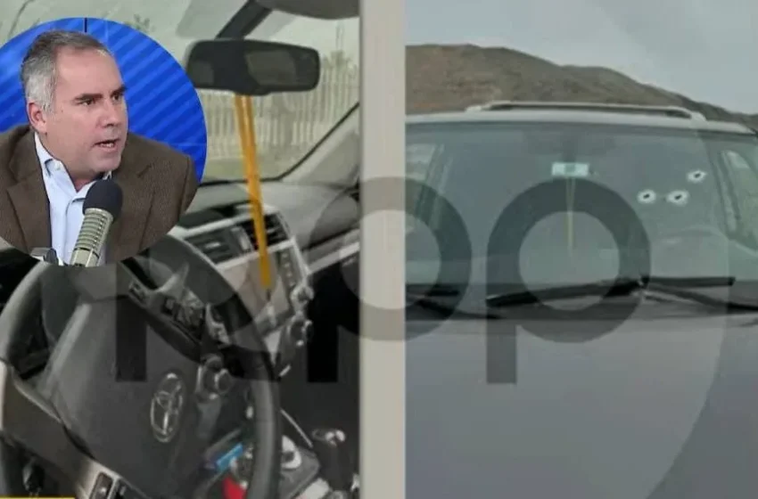  Atacan a balazos camioneta donde se desplazaba precandidato Rafael Belaúnde