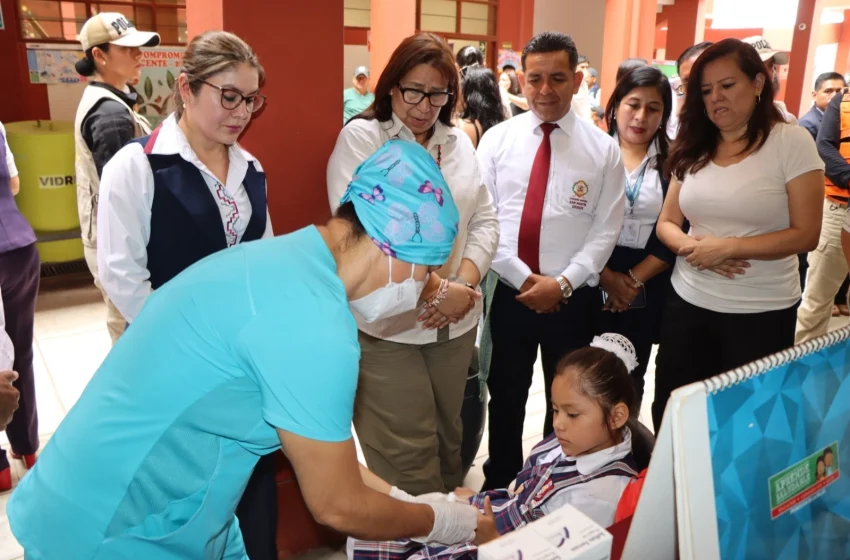  San Martín protege a más de 35 mil escolares contra el VPH con campaña regional de vacunación