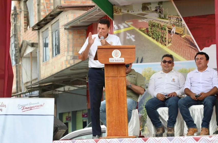  Goresam destina más de 34 millones de soles en ornato e infraestructura vial en Nueva Cajamarca