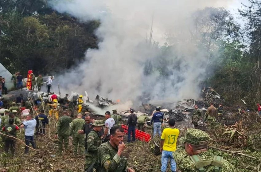 Confirman al menos ocho muertos y 83 heridos en accidente de avión militar en Colombia