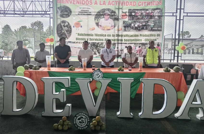  Lanzamiento de asistencia técnica impulsará la producción citrícola en Mariscal Cáceres