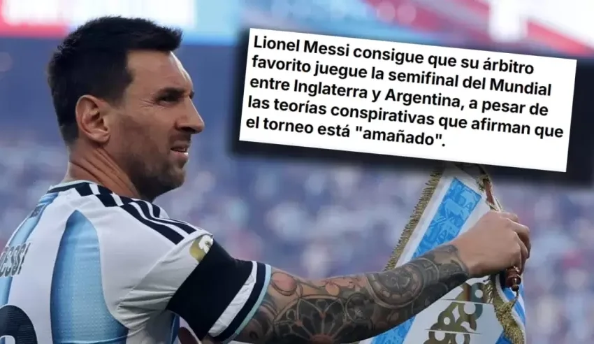  «Messi obtiene a su árbitro favorito»: Prensa inglesa explota por polémica designación para el partido ante Argentina