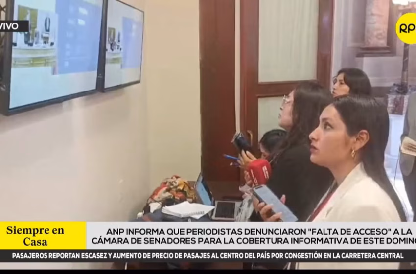  ANP denunció restricciones a la prensa durante cobertura de elección de la Mesa Directiva del Senado: «Preocupante gesto de opacidad»