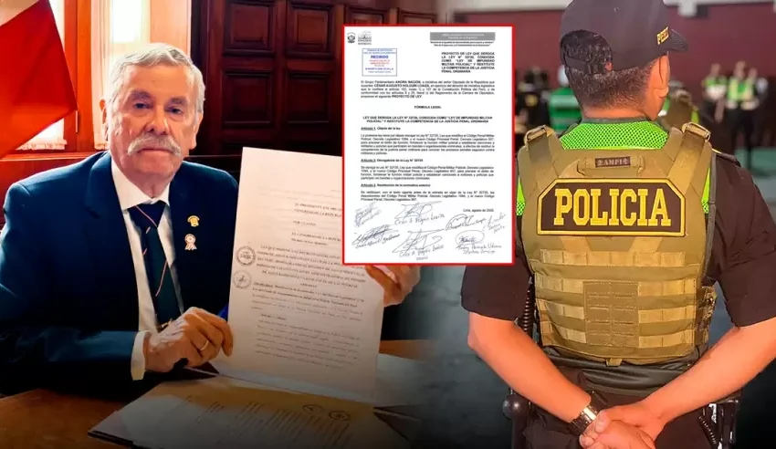  Ley del fuero militar-policial: Presentan proyecto para derogar norma promulgada por Fernando Rospigliosi