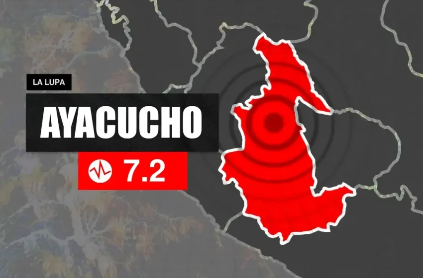  Fuerte temblor en Ayacucho: Sismo de gran magnitud 7.2 con epicentro a 35 km al norte de Coracora