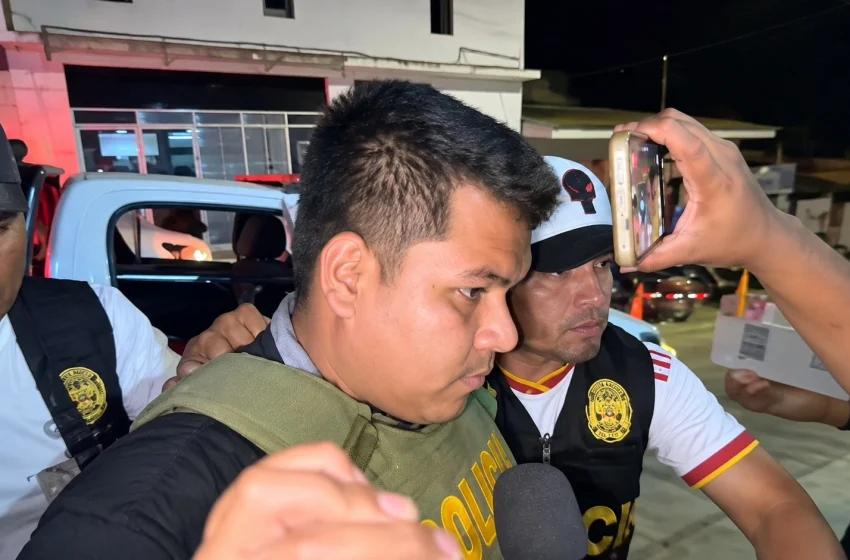  Trasladan a Tarapoto a investigado por presunto vínculo con “Los Pulpos”