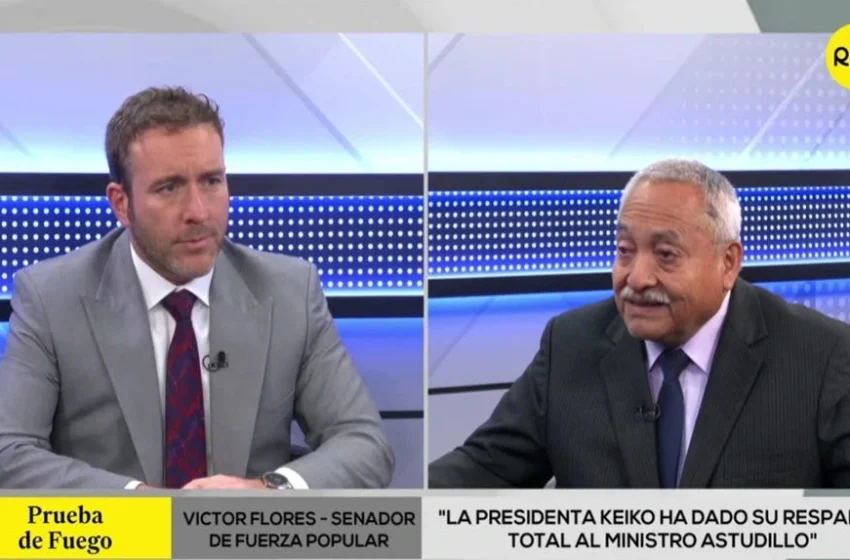  Víctor Flores, senador de Fuerza Popular sobre facultades legislativas: «No vamos a reponer los 66 puntos»