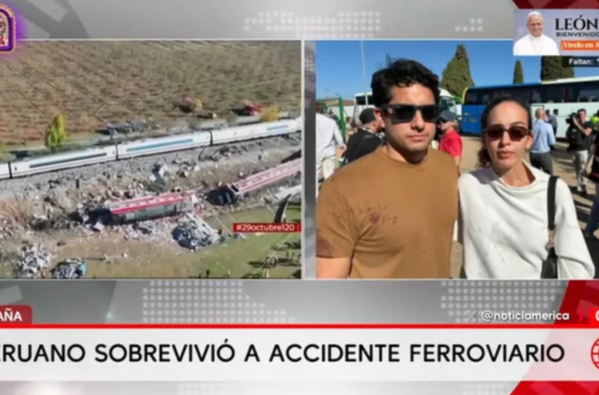  Un pasajero peruano auxilió a los heridos del accidente ferroviario en España tras salvarse de milagro